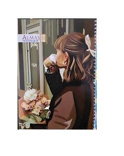 الماس دفتر خط دار سیمی 50برگ